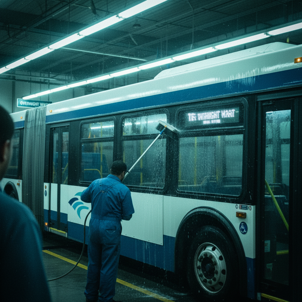 Runoff reclaim system pumping wash water into sealed drums